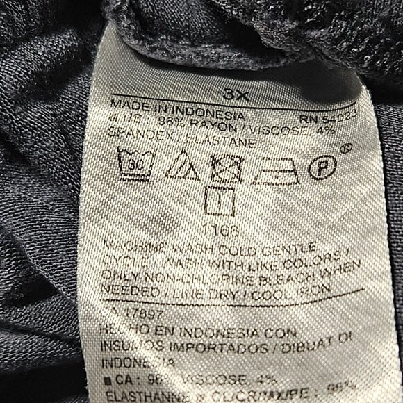 Old Navy Luxe Camouflage T Shirt Womens Plus Size 3X Gray Black Short Sleeve Tee - Picture 4 of 4